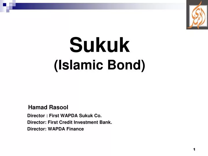 sukuk islamic bond