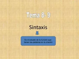 sintaxis