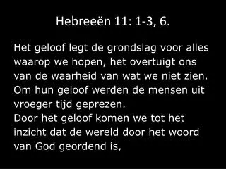 hebree n 11 1 3 6