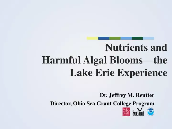 nutrients and harmful algal blooms the lake erie experience