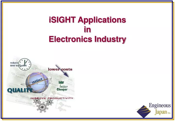 isight applications in electronics industry