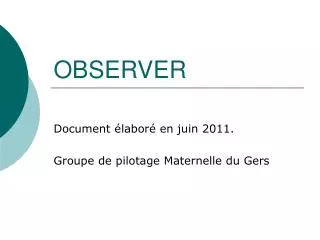 observer