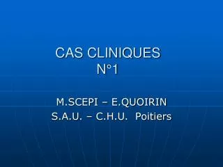 cas cliniques n 1