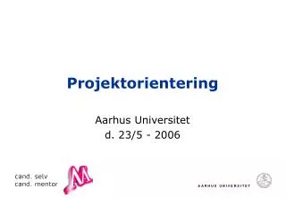 projektorientering