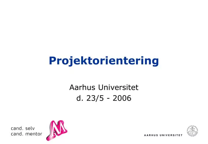 projektorientering