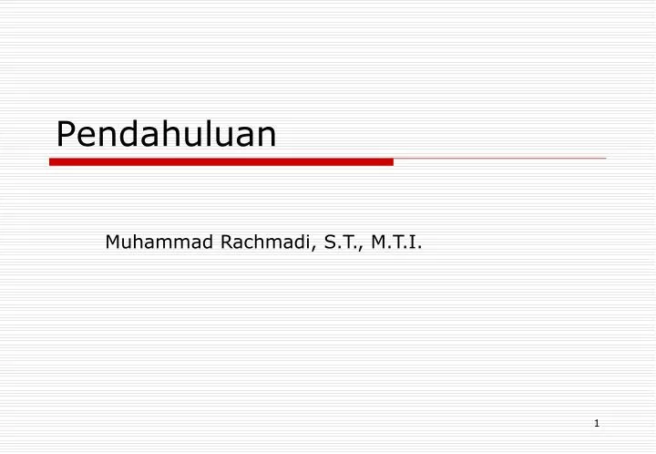 pendahuluan