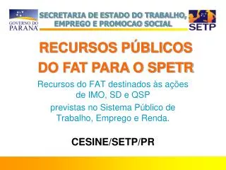 cesine setp pr