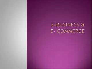 e business e commerce