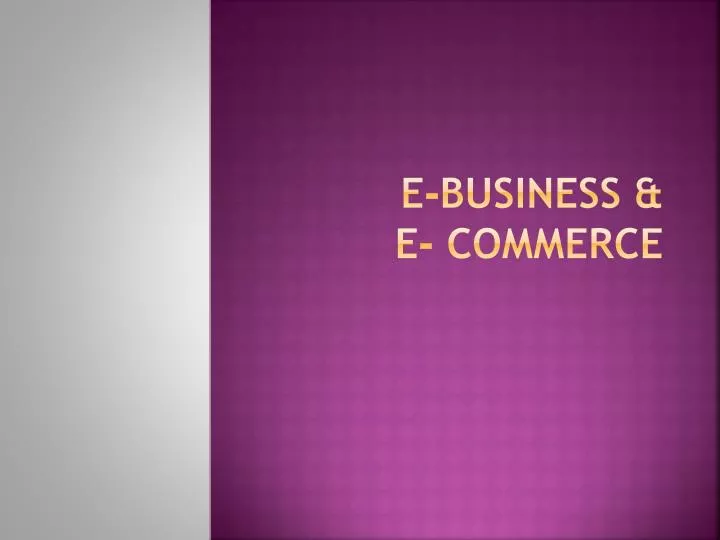 e business e commerce