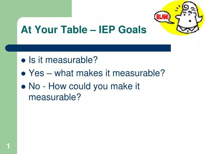 at your table iep goals