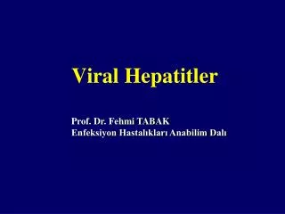 viral hepatitler