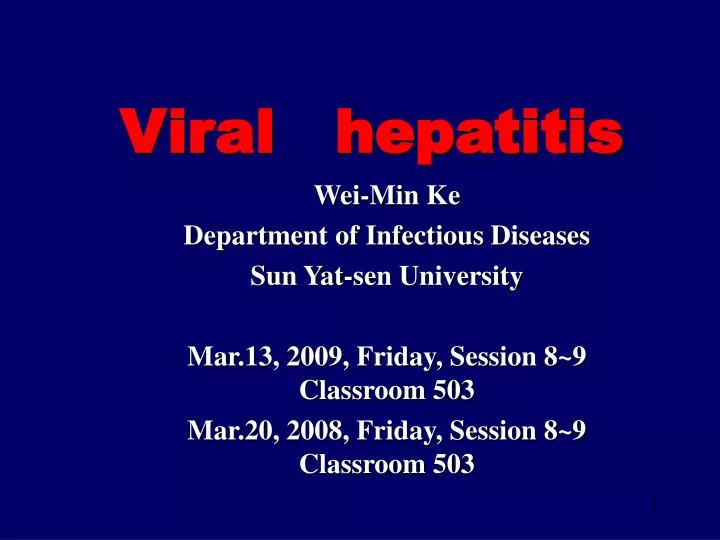 viral hepatitis