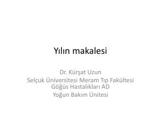 y l n makalesi