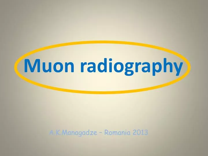 muon radiography