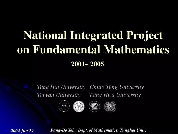 national integrated project on fundamental mathematics