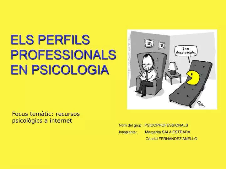 els perfils professionals en psicologia