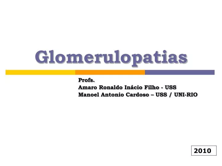 glomerulopatias