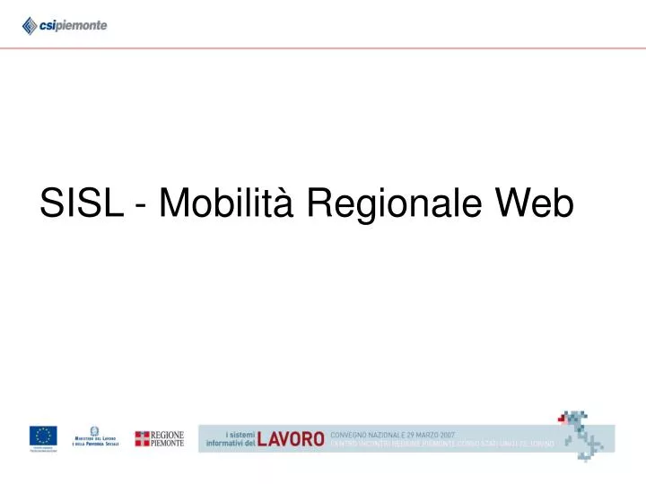 sisl mobilit regionale web