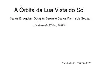 a rbita da lua vista do sol