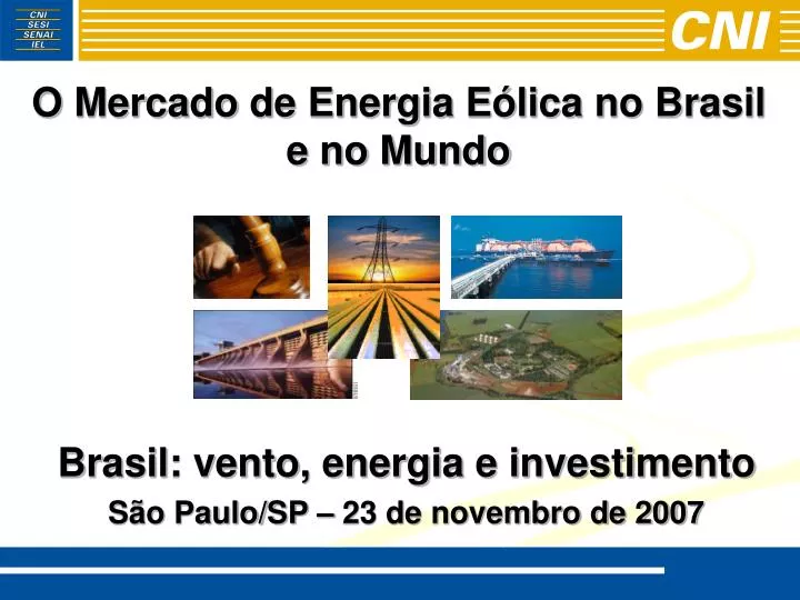 o mercado de energia e lica no brasil e no mundo