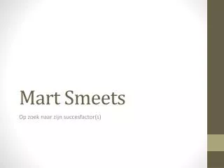 mart smeets