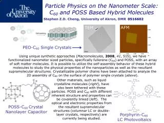 Particle Physics on the Nanometer Scale: C 60 and POSS Based Hybrid Molecules