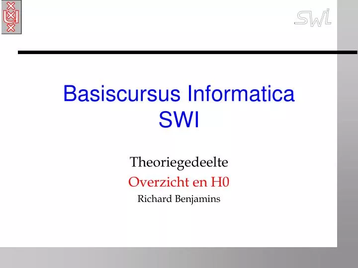 basiscursus informatica swi