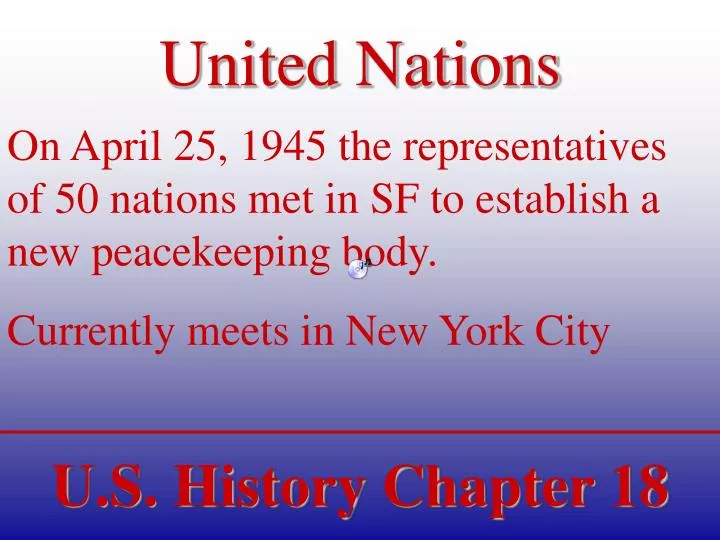 PPT - United Nations PowerPoint Presentation, free download - ID:3915139