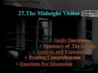 27.The Midnight Visitor