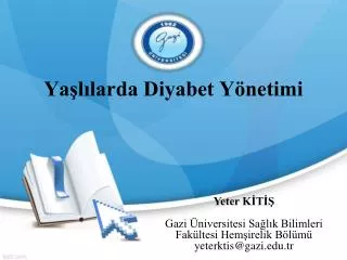 ya l larda diyabet y netimi