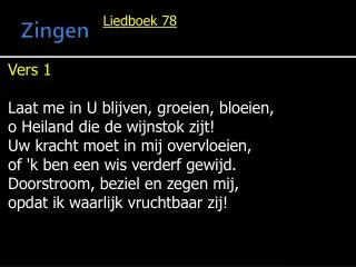 zingen