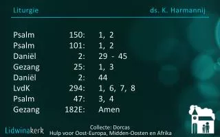 liturgie ds k harmannij