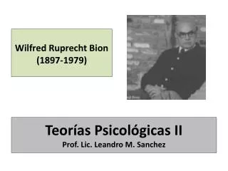 teor as psicol gicas ii prof lic leandro m sanchez