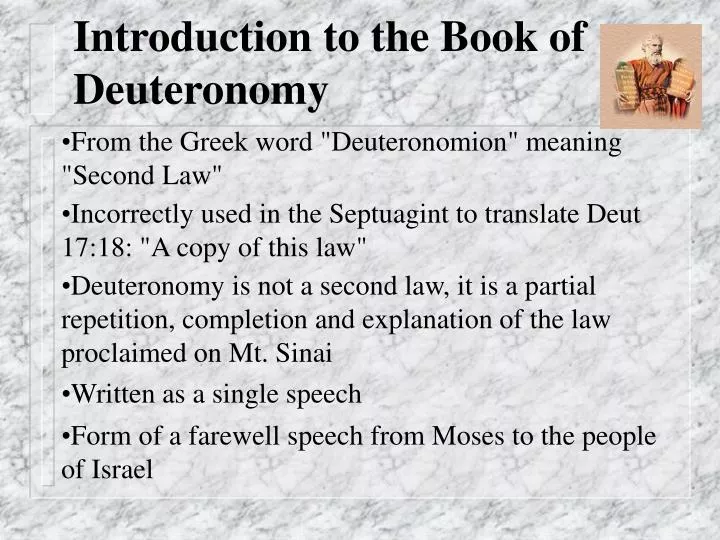 introduction to the book of deuteronomy