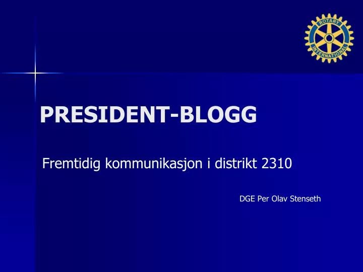 president blogg