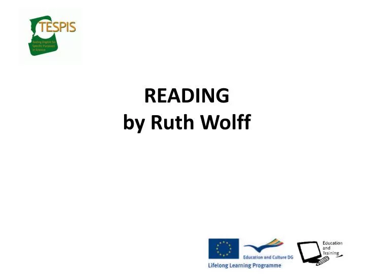 reading by ruth wolff