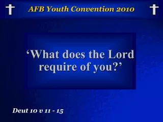 AFB Youth Convention 2010