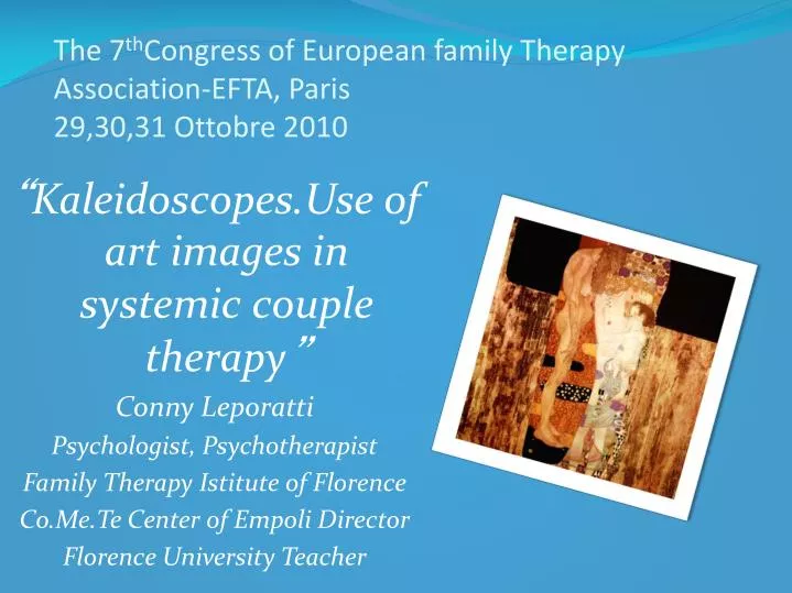 the 7 th congress of european family therapy association efta paris 29 30 31 ottobre 2010