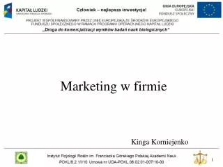 marketing w firmie