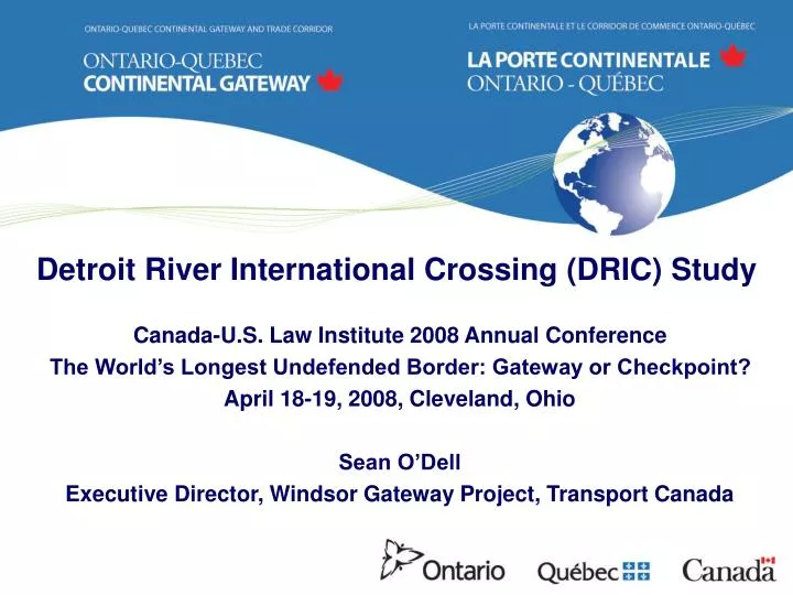 detroit river international crossing dric study