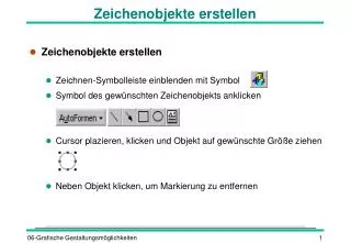 zeichenobjekte erstellen