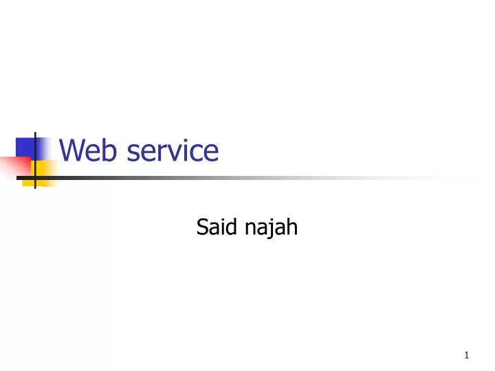 web service