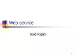 Web service - slide 1