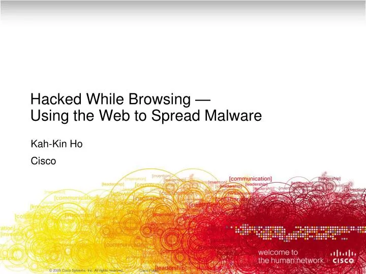 hacked while browsing using the web to spread malware