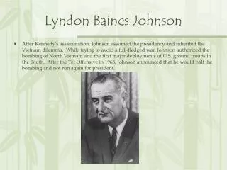 Lyndon Baines Johnson