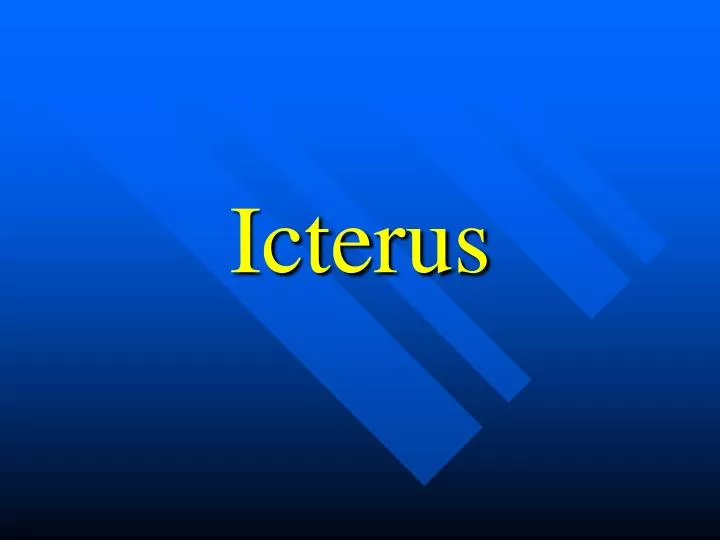 icterus