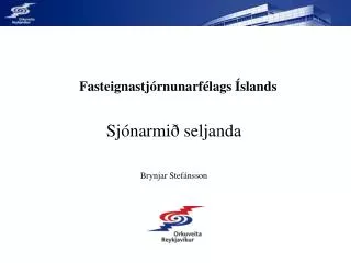 fasteignastj rnunarf lags slands