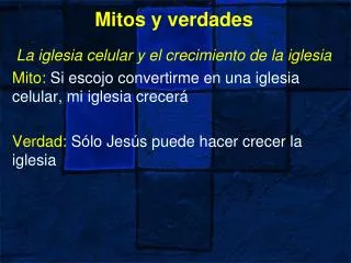 mitos y verdades