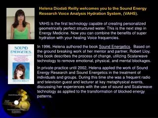 Welcome to Sound Energy Research Voice Analysis Hydration System (VAHS)