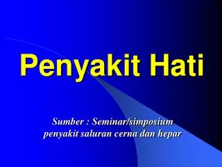 penyakit hati